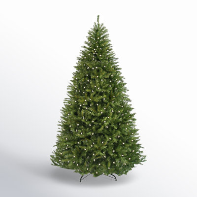 Frosted Pre-Lit Fir Christmas Tree
