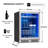 Zephyr Presrv 24" 7-Bottle and 108-Can Single Zone Beverage Cooler