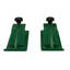Protecteur de seau de tracteur, protecteur de bord de ski 2 pièces, protecteur de dérapage de gazon long de 12 po, largeur de 4,5 po, accessoire de seau en acier robuste pour l'enlèvement des feuilles de neige, épandage de gravier, vert
