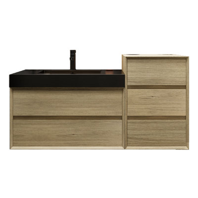 Ayami 61.25 " W Free Standing Wall Mounted 1 Single Vanity Bathroom Vanity With Top