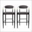 Ensemble de tabourets de bar pivotant à hauteur réglable moderne avec coussin capitonné et base stable pour comptoir de cuisine