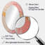 Beige or minimaliste Poteries - décor de miroir mural ovale doré-2124972957