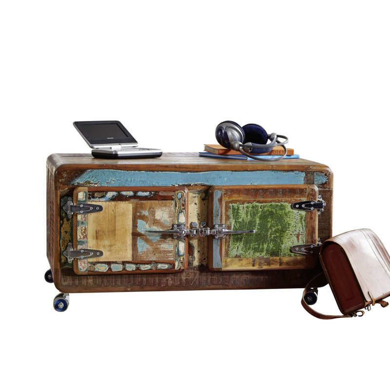 Freezy Solid Wood Coffee Table with Storage