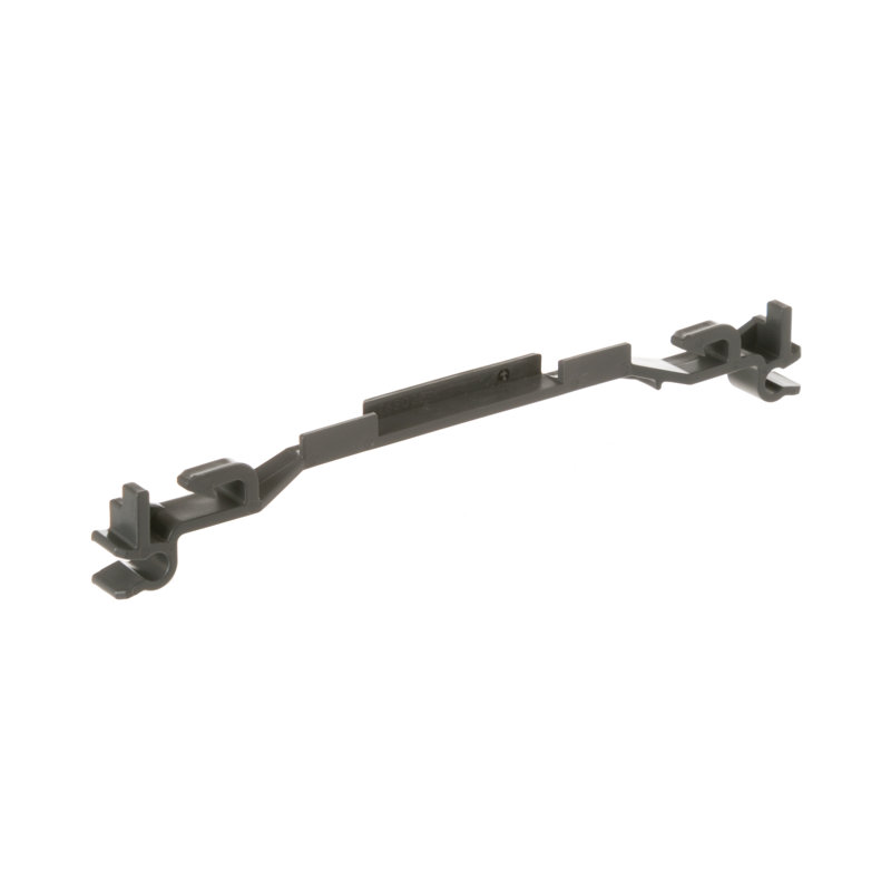 Dishwasher lower rack clip