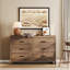 Commode double 6 tiroirs Rustic Brown-734715233