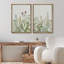"Green Flower Plant", botanique, floral, nature, art moderne, décoration murale, impression sur toile, 2 pièces-98109045-98109044