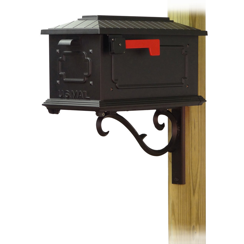Kingston Aluminum Post Mounted Mailbox