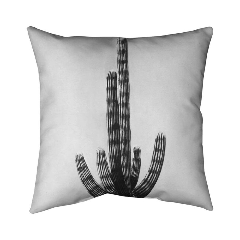 Cactus - 18"x18" Throw pillow - Poly twill - Print on demand, Polyester, 18"H x 18"W