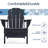 Foldable HDPE Adirondack Chair – Premium Weather-Resistant Patio Seating for All Seasons-449530659