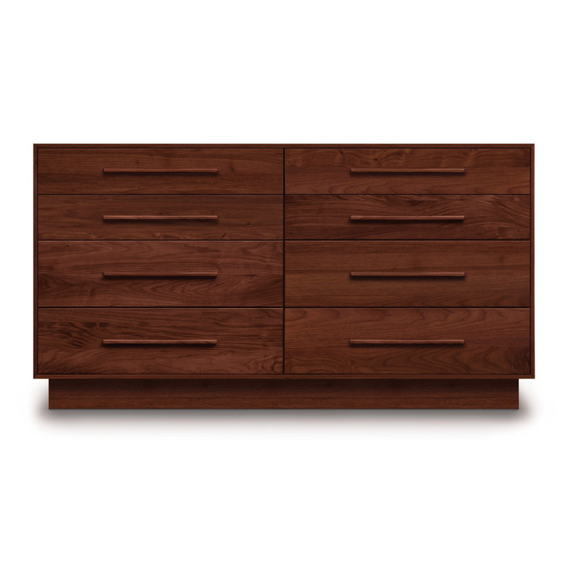 Moduluxe 8 - Drawer Solid Wood Dresser, Cognac Cherry