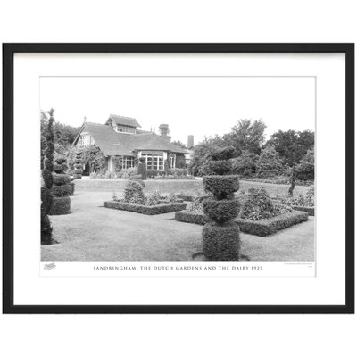 Sandringham, The Dutch Gardens And The Dairy 1927 by Francis Frith - Single Picture Frame Print