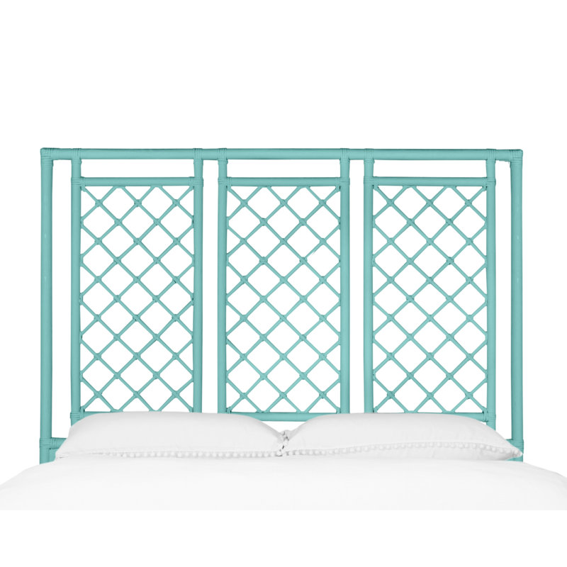 X And Diamond Headboard, Turquoise, Queen