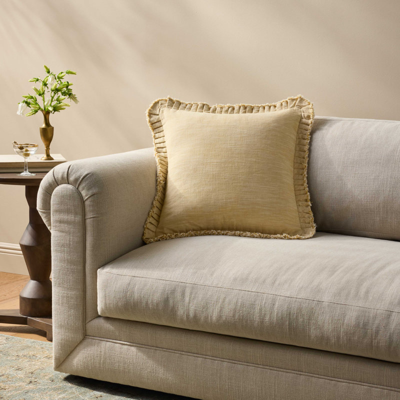 Coussin décoratif jaune Loloi, Jaune