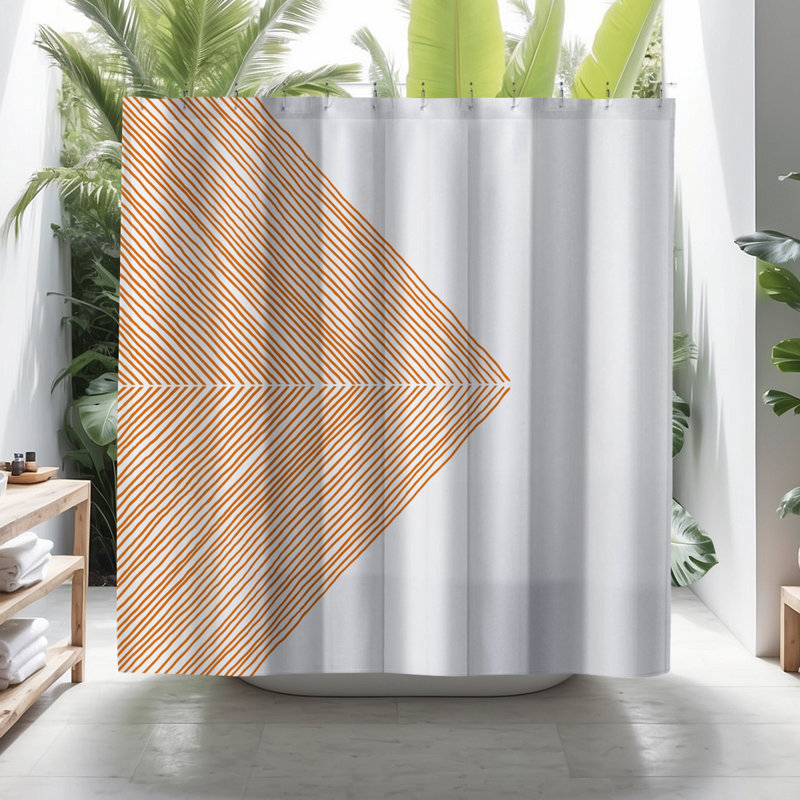 Rideau de douche Coco, Orange