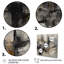 «Grey Black Inner Worlds of Marble I», reproduction d'art sur toile encadrée géométrique abstraite-88518372-88518378