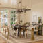 78 Inch Dining Table With H-Shaped Wood Base And Polished Gold U-Shaped Base-1966993978
