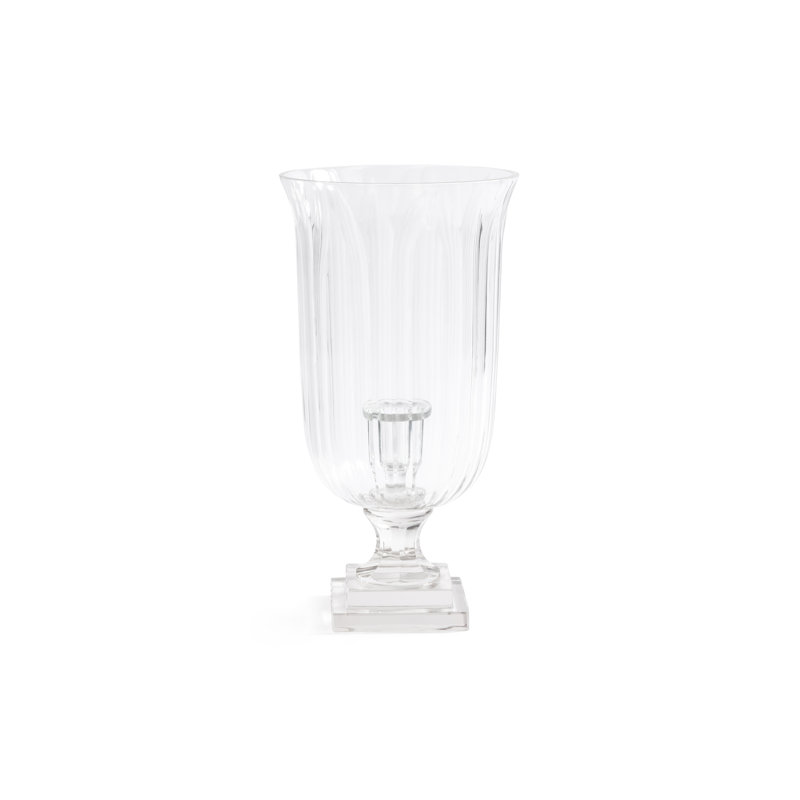 Maison de Verre Cut Glass Hurricane Taper Holder