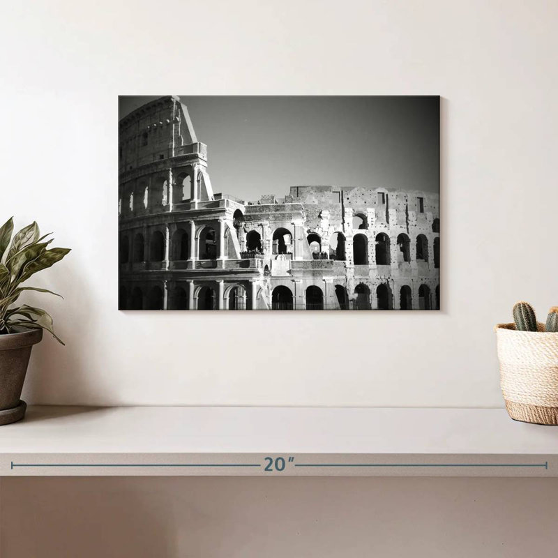 Lilie Monochrome Colosseum, 8" H x 12" W