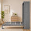 Lit escamotable double pleine grandeur avec tablettes-133704294