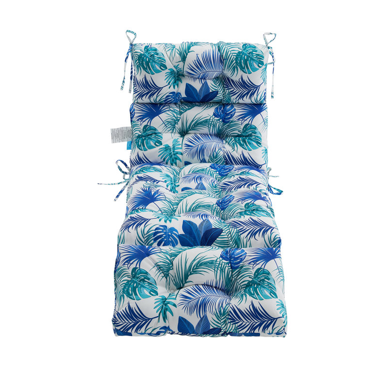 Coussins de patio intérieur / extérieur Cassella, Motif floral bleu