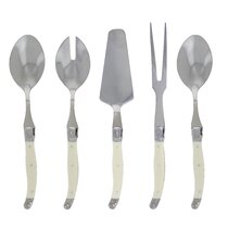 Stainless Steel Kitchen and Serving Utensils Three Piece Set Pasta Claw and  Serving Fork Serving Spoon by Metallic Evolution