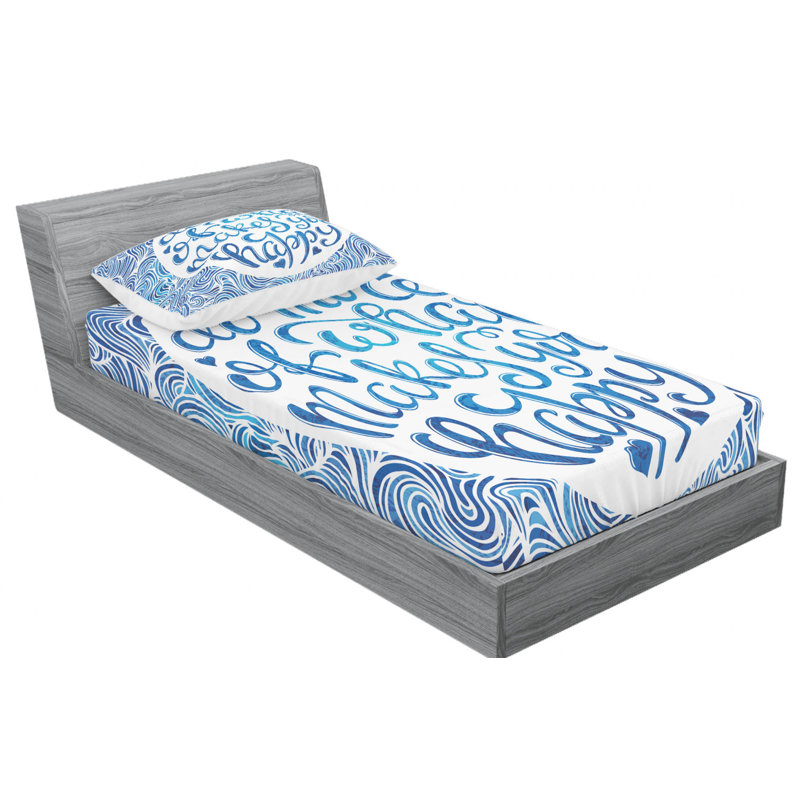 Microfiber Sheet Set, Twin Sheet Set with Fitted Sheet