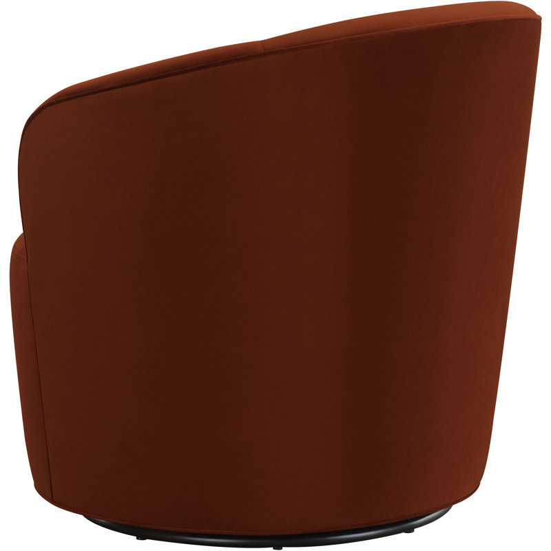 Fauteuil pivotant rembourré Bold Burnt Orange