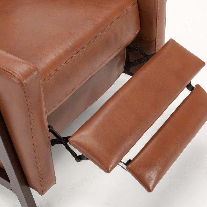 Push Back Recliner, Caramel