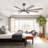 72" Modern Smart 3CCT LED Windmill Large Ceiling Fan with APP and Remote Control, Double-Sided Blades, Dimmable, Reversible 6 Speeds Motor, 5"/10"/24" Downrods-450657450