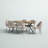 Etna 6-Person Solid Wood Trestle Dining Set