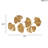 Gold Metal Ginkgo Leaf Wall Adorned Feature - 43 Inches In Length, 23.5 Height, 1.6 Depth, Indoor Decorative Accent Dimensional Sculpture 43"L X 23.5"H 1.6"D, Hang Vertically Or Horizontally For Decor