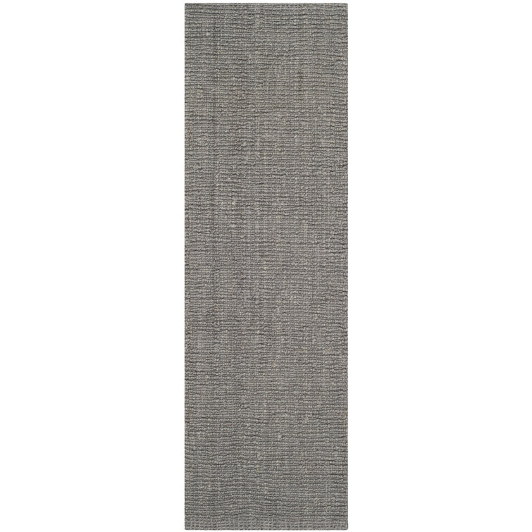 Alda Auckland Handmade Flatweave Jute/Sisal Gray Area Rug 2'6" x 6'