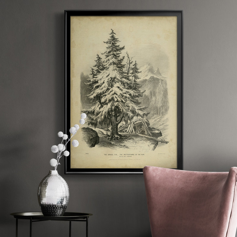 Toile encadrée de qualité supérieure The Spruce, H 36,5 po x l 26,5 po x P 1 po, Cadre noir