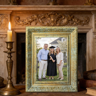 Cadre photo en ligne antique 1PC 8 "x 10" avec ligne murale ou table