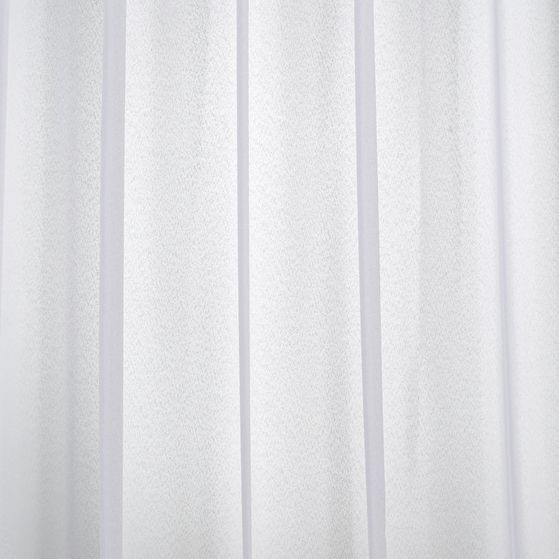Burr Polyester Semi Sheer Pinch Pleat Curtain Panel, Width 600 x Drop 245 cm