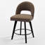 Tabouret de bar et de comptoir pivotant 26 po avec structure en bois massif-2047252184