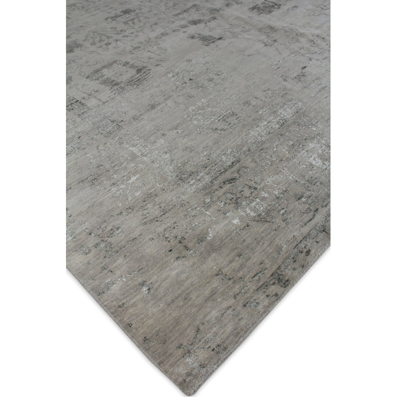 Lexington Handmade Silk and Wool Oriental Area Rug, Rectangle 8' x 10'