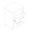 Tables de chevet Apolo - blanc / rose-bleu-lilas Flex-2015817642
