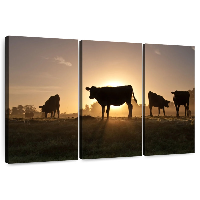Brampt Cow Silhouettes, 36" H x 57" W