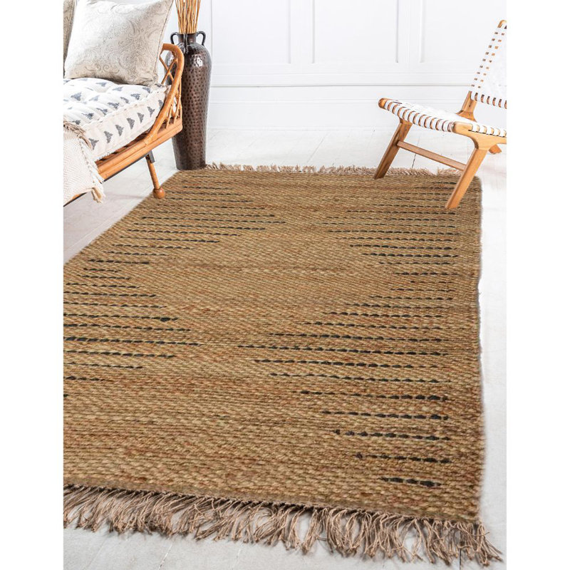Tapis brun en jute / sisal touffeté à la main Schuman Southwestern, Rectangle 3 pi x 5 pi