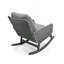 Chaise berçante en osier gris ConteMPorary