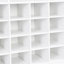 Armoire pour 24 chaussures, blanc moderne et compartiment fait de panneaux de particules - utilisation polyvalente à la maison