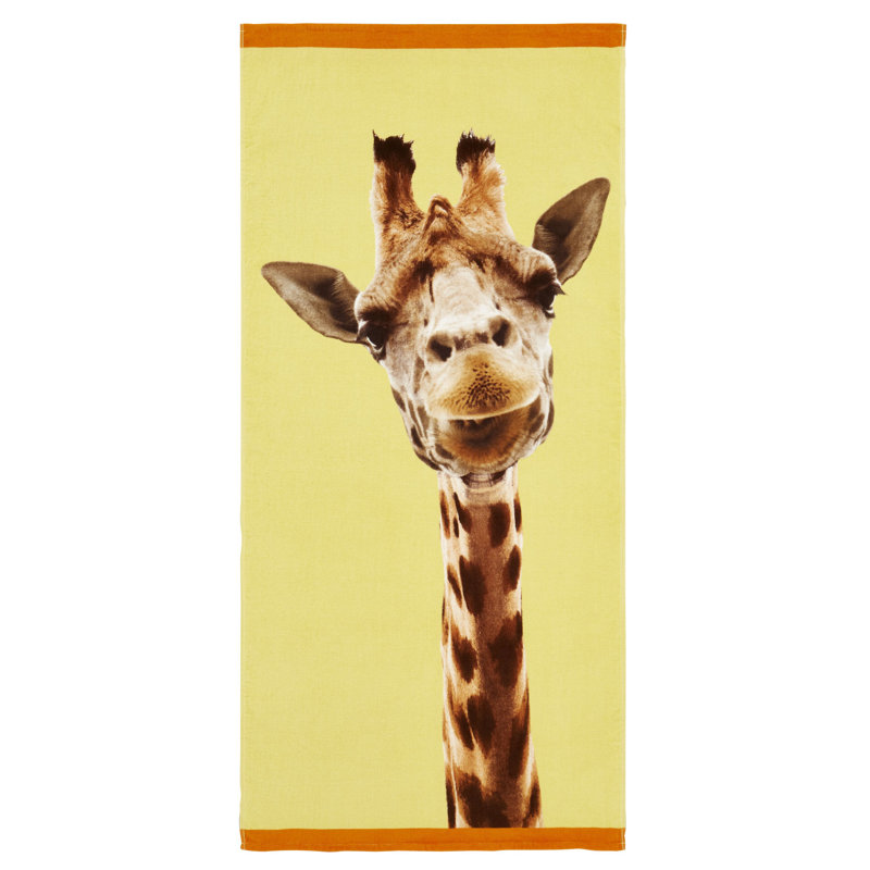 Giraffe Beach Towel Single