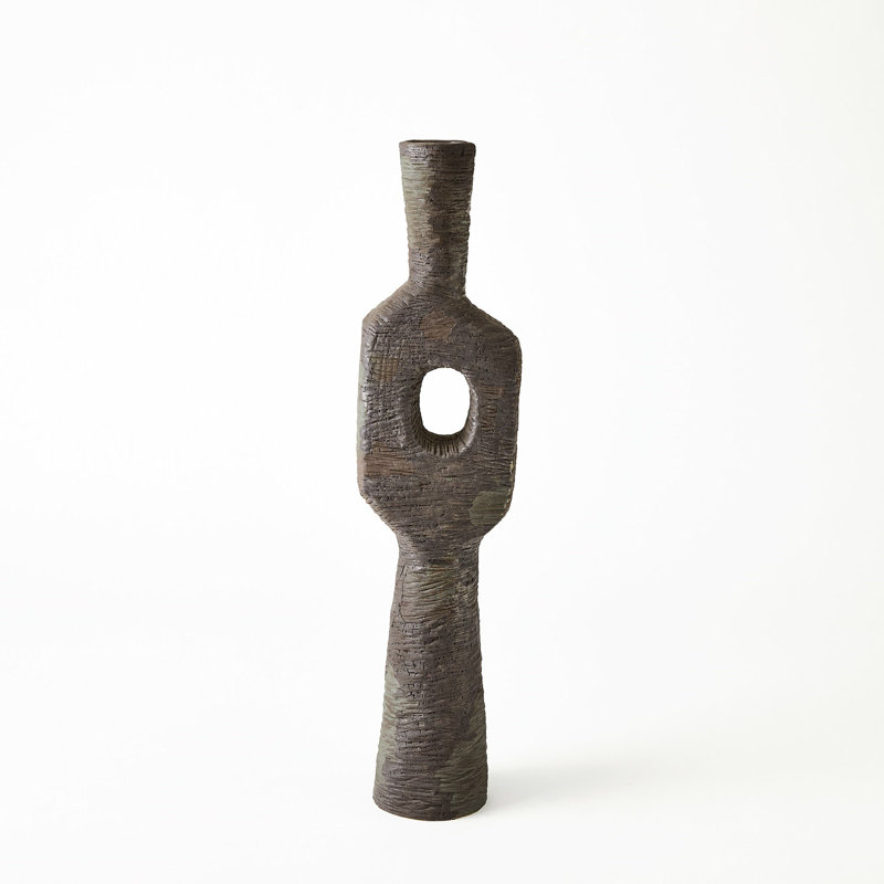 Ebba Vase-Rugged Brown-Lg, 22" H x 5.25" W x 2.25 D