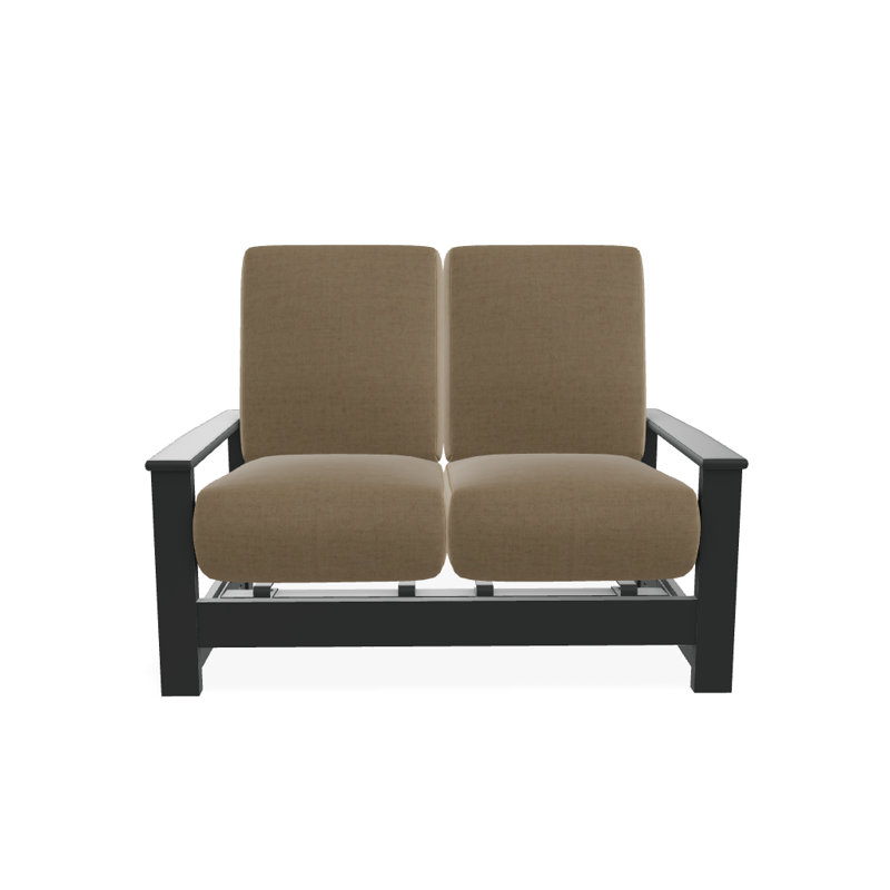 Leeward 56.5'' Wide Loveseat with Cushions, Graphite, Wren