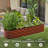 Outdoor Metal Elevated Planter Box Raised Garden Bed Kit With Safety Edging-9599444