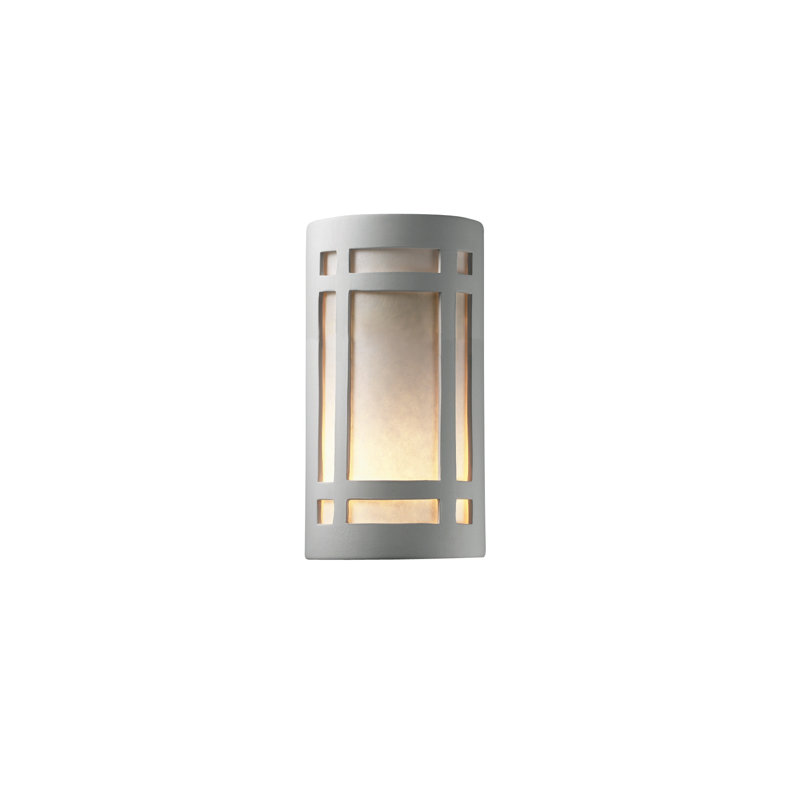 Plafonnier encastré d’extérieur Abtal, Incandescent, Bisque, H 12,5 po x l 7,75 po x P 6,25 po