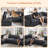 109" U Shaped Cloud Modular Sofa With 2 Ottomans-1074715322