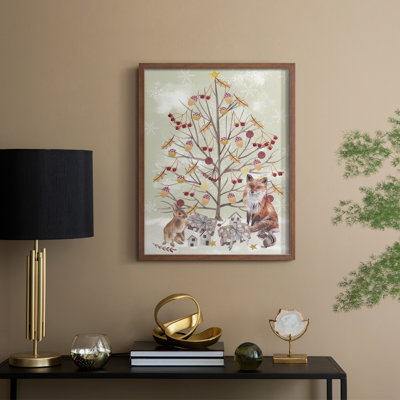 Collection Christmas Time, reproduction encadrée B - bois massif