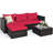 4 - Person Patio Conversation Set with Cushions-368006427